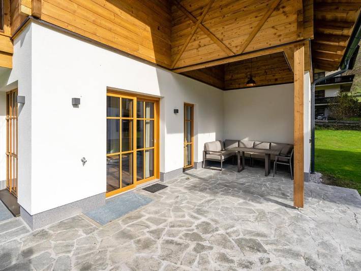 Chalet für 10 Personen, mit Terrasse und Garten sowie Sauna