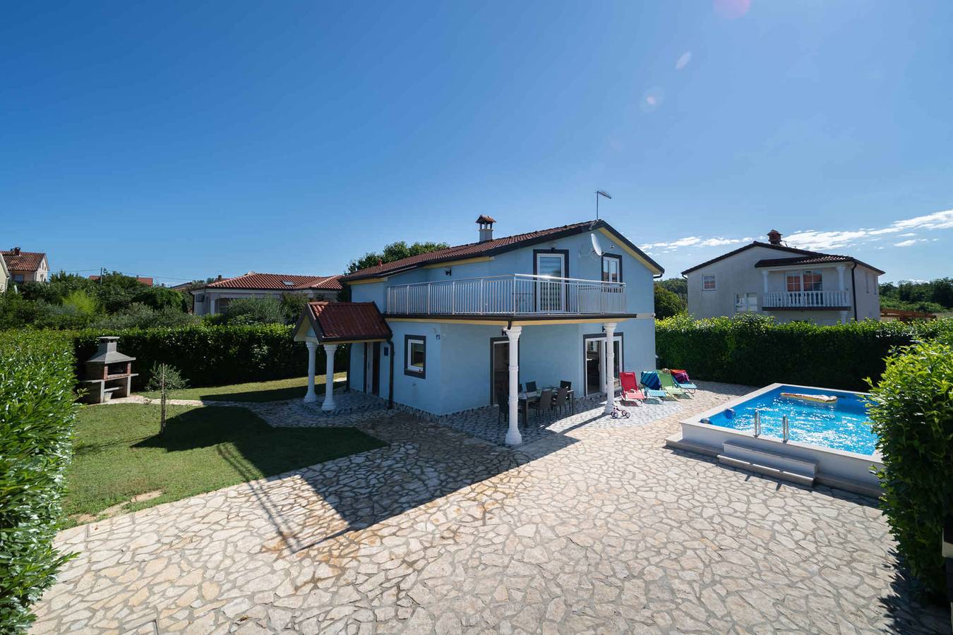 Ferienhaus mit Pool und Grill  in Juricani, Umag und Umgebung