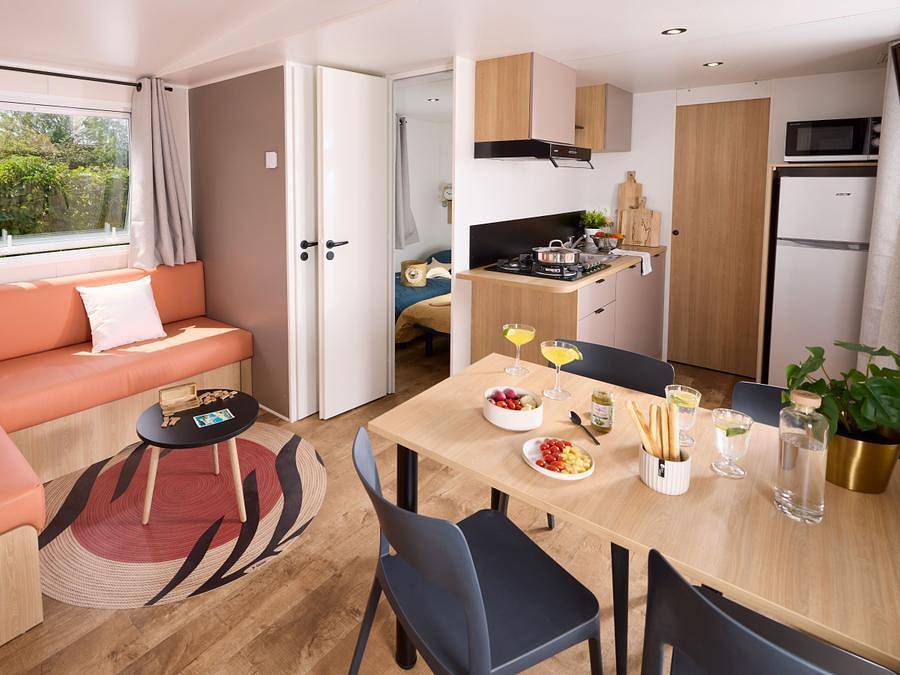 Camping Les Marguerites - Stacaravan 4 personen - 2 Slaapkamers in Gamaches, Abbeville en omgeving