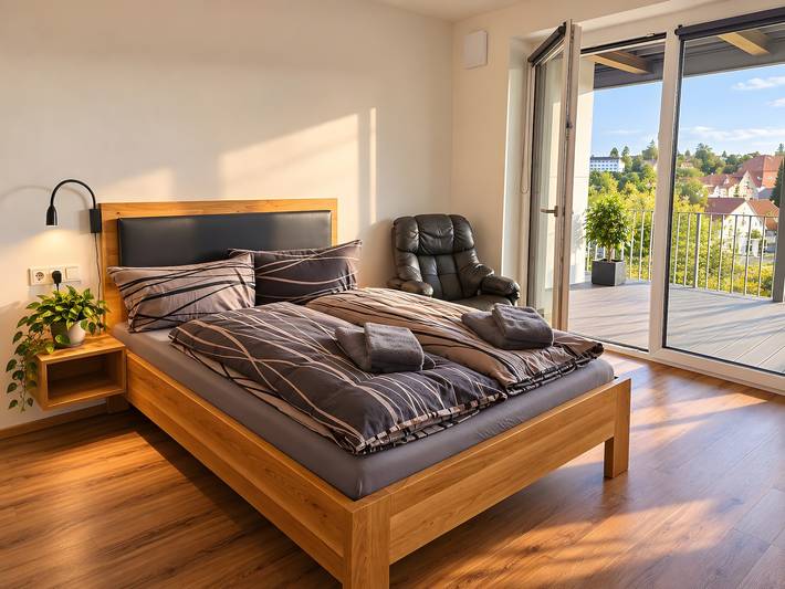 Ganzes Studio, Premium Apartment Stadtblick 8 mit Xxl-Balkon in Pfullendorf, Region Bodensee-Oberschwaben