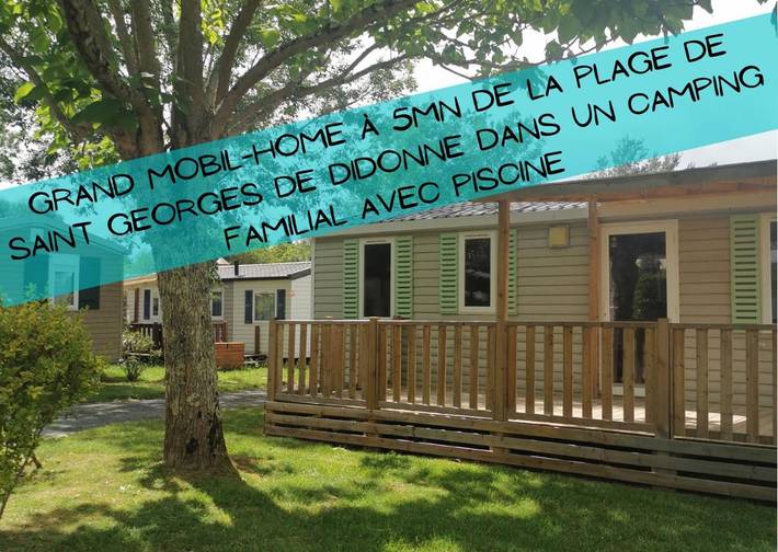 Camping pour 6 personnes, avec jardin ainsi que piscine et sauna