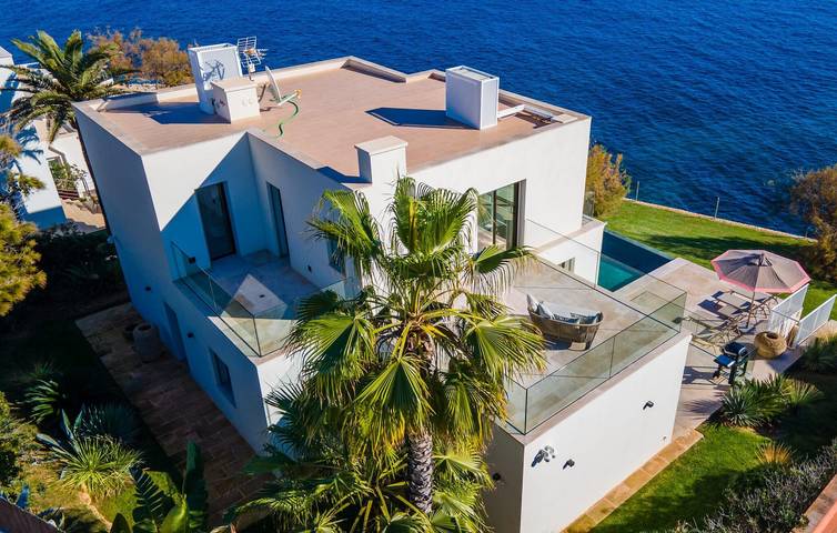 Apartment mit Meerblick, Pool, Grill und AC - 2,5 km zum Strand in Cala Anguila, Manacor