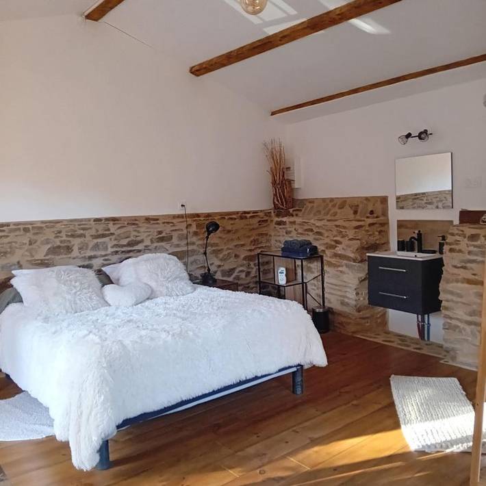 Chambre d’hôte pour 2 personnes, avec Terrasse ainsi que Jardin et Vue