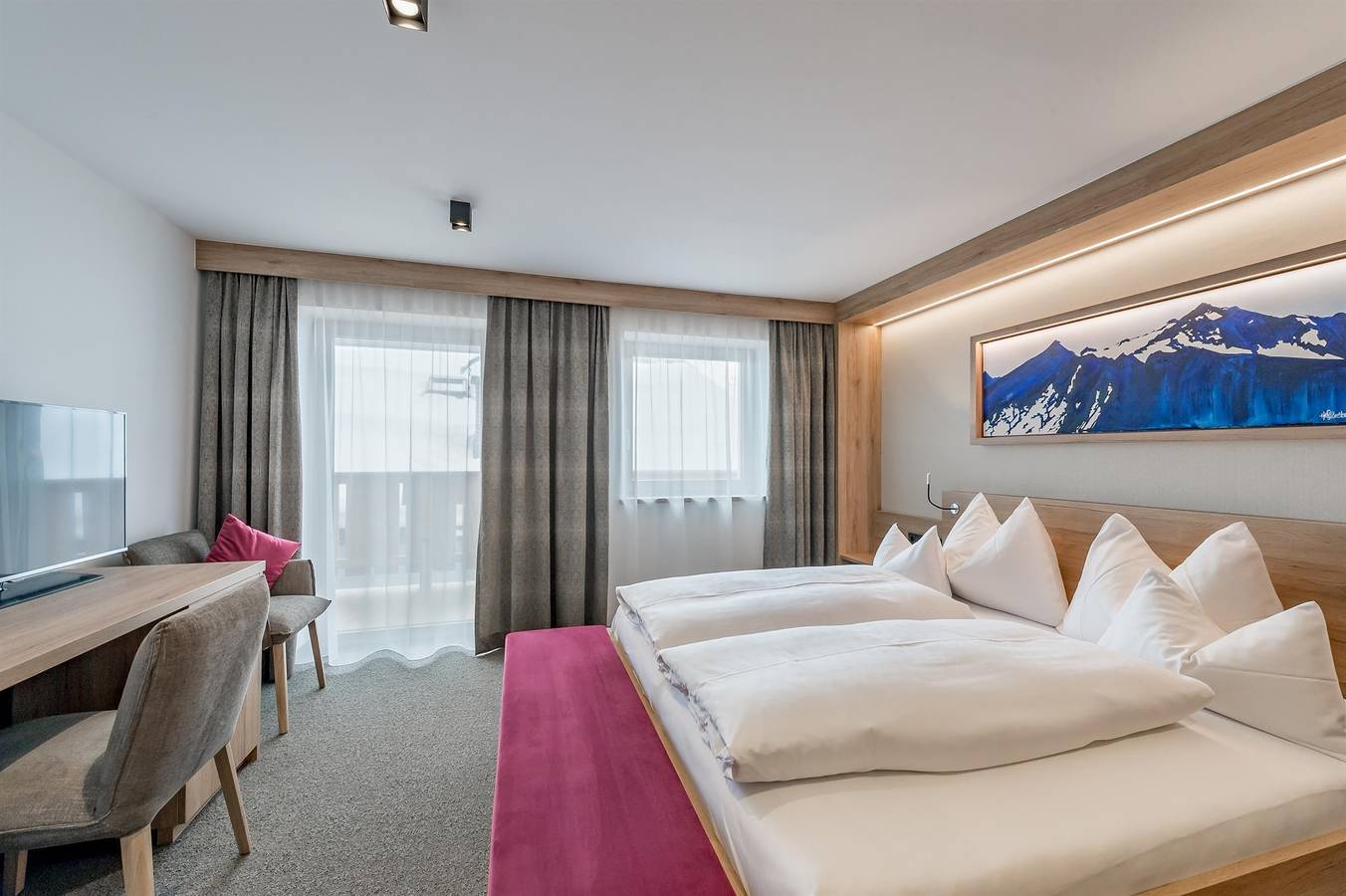 Ganze Ferienwohnung, Familienzimmer mit Balkon in Obergurgl, Ötztaler Alpen