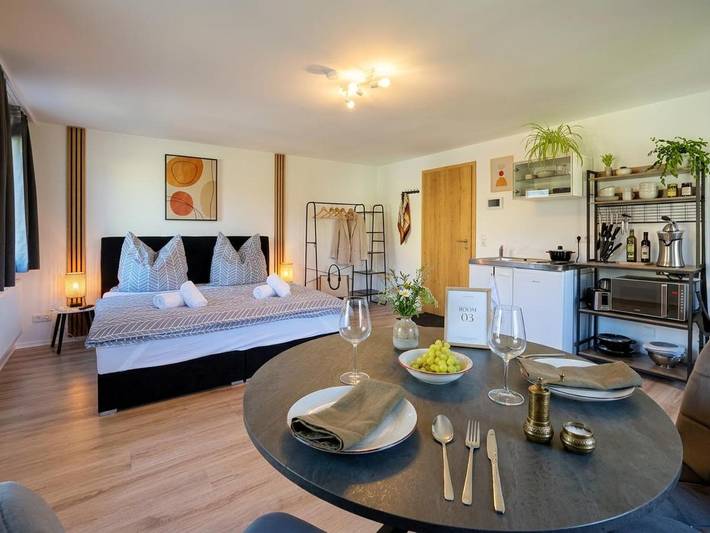 Ferienwohnung für 3 Personen, mit Ausblick, kinderfreundlich in Salzweg