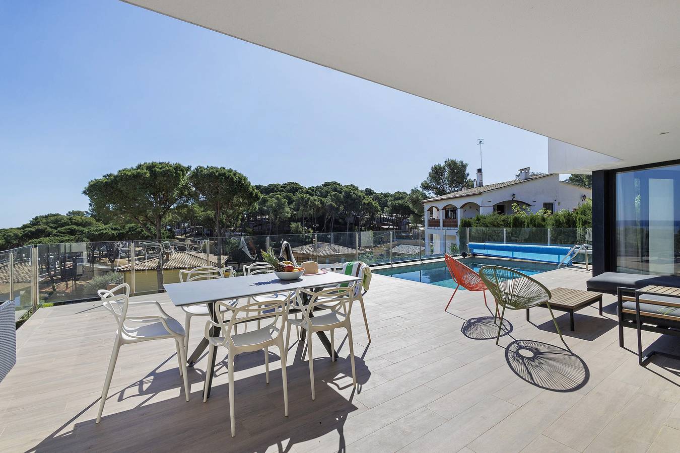 Villa mit Pool, Klimaanlage und Meerblick in Pals, Costa Brava