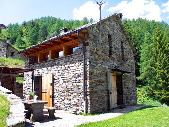 Ferienhaus für 4 Personen, mit Terrasse und Garten sowie Ausblick