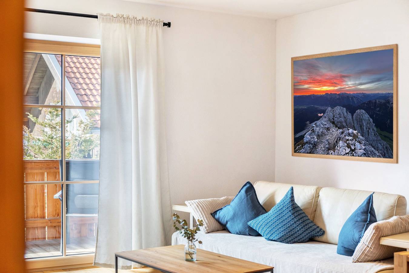 Ganze Wohnung, Apartment 'Wetterstoa' mit Bergblick in Mittenwald, Bayerische Alpen