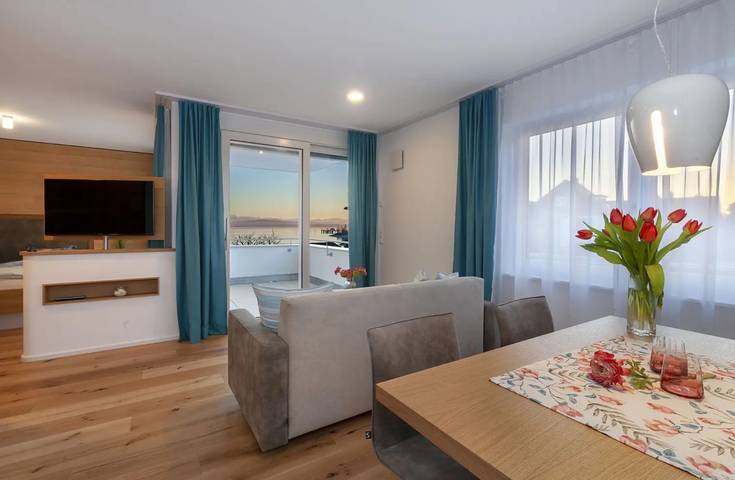Ferienwohnung für 2 Personen, mit Garten und Seeblick am Bodensee