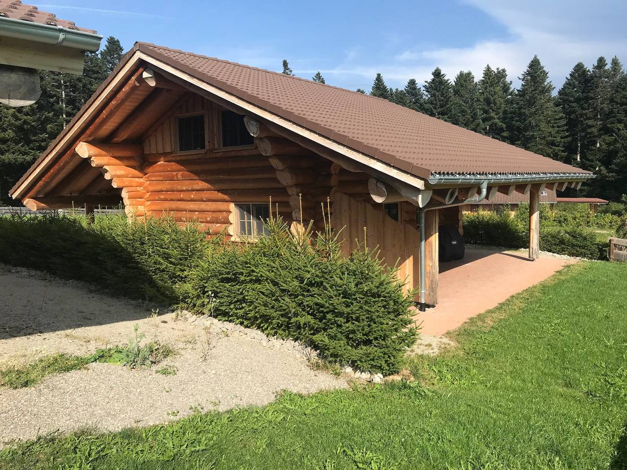 Holiday Home 'Blockhaus Almhütte Wiesenglück' with Private Terrace, Private Garden and Wi-Fi in Glatten, Central Black Forest