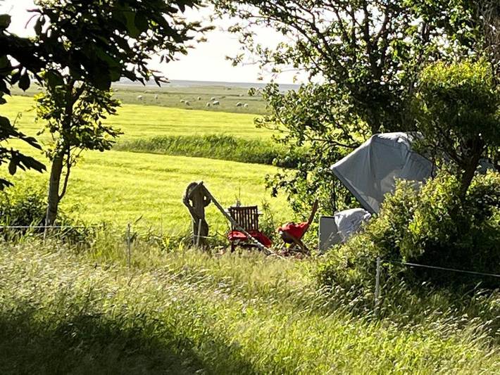 Zelt für 2 Personen, mit Terrasse und Garten sowie Ausblick an der Nordsee - 3