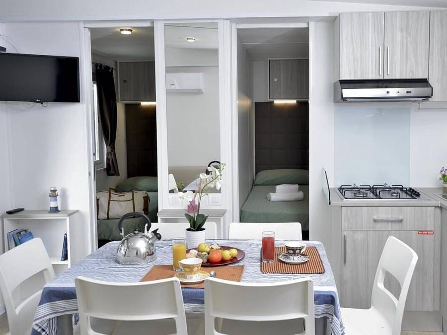 Camping Torre del Porticciolo - Mobilheim 4 personen - Torre Smeraldo in Sassari Provinz