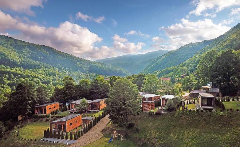 Bungalow für 3 Personen, mit Garten und Ausblick in Rumänien