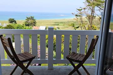 Gîte pour 5 personnes, avec vue et jardin dans Plage Vougot Plouguerneau