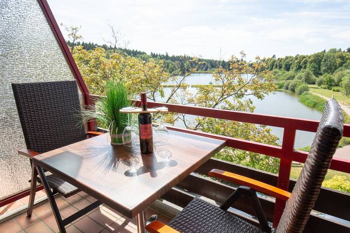 Ferielejlighed for 3 personer, med Balkon og Sauna samt Søudsigt i Goslar