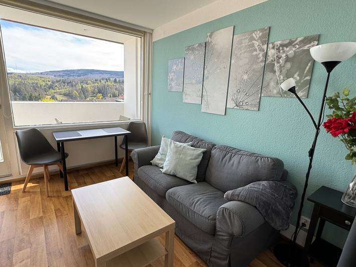 Ferienwohnung für 2 Personen, mit Ausblick und Balkon sowie Garten - 1