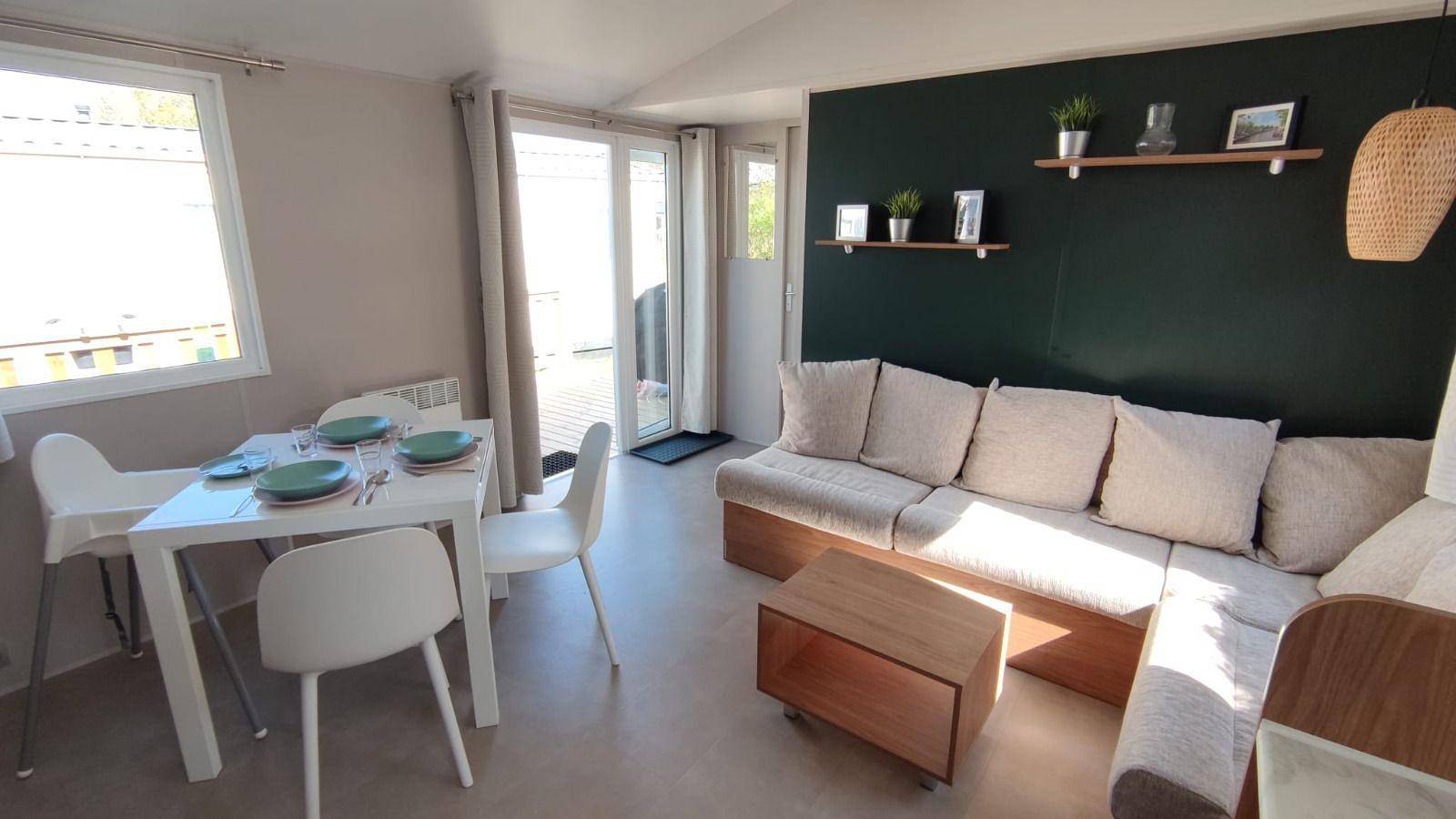 Ganze Ferienwohnung, Mobilheim Herz Lauwersoog - Chalet Pampusplaat 03 in Lauwersmeer, Niederländische Nordsee