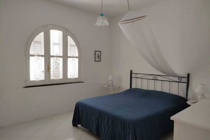 Typical Aeolian house surrounded by Mediterranean nature in Lipari