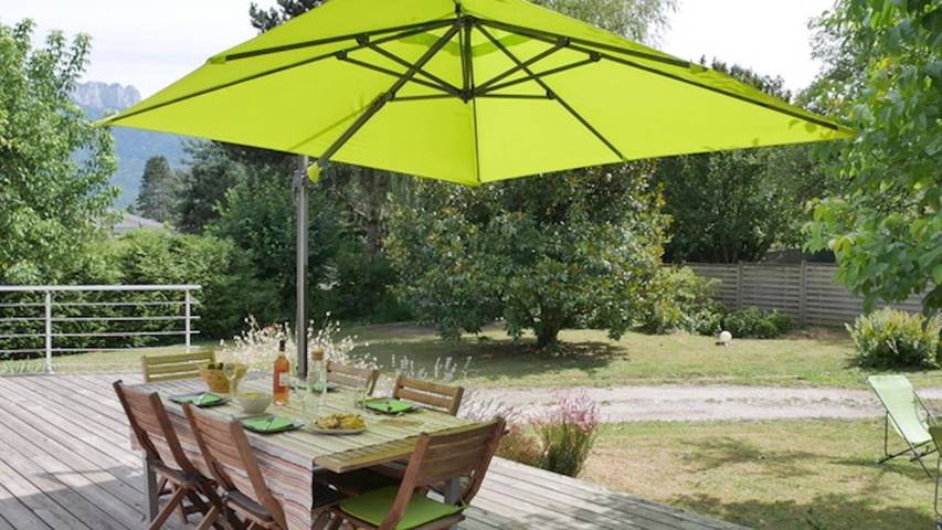 Maison de vacances pour 8 personnes, avec Terrasse ainsi que Jardin et Vue en Haute-Savoie
