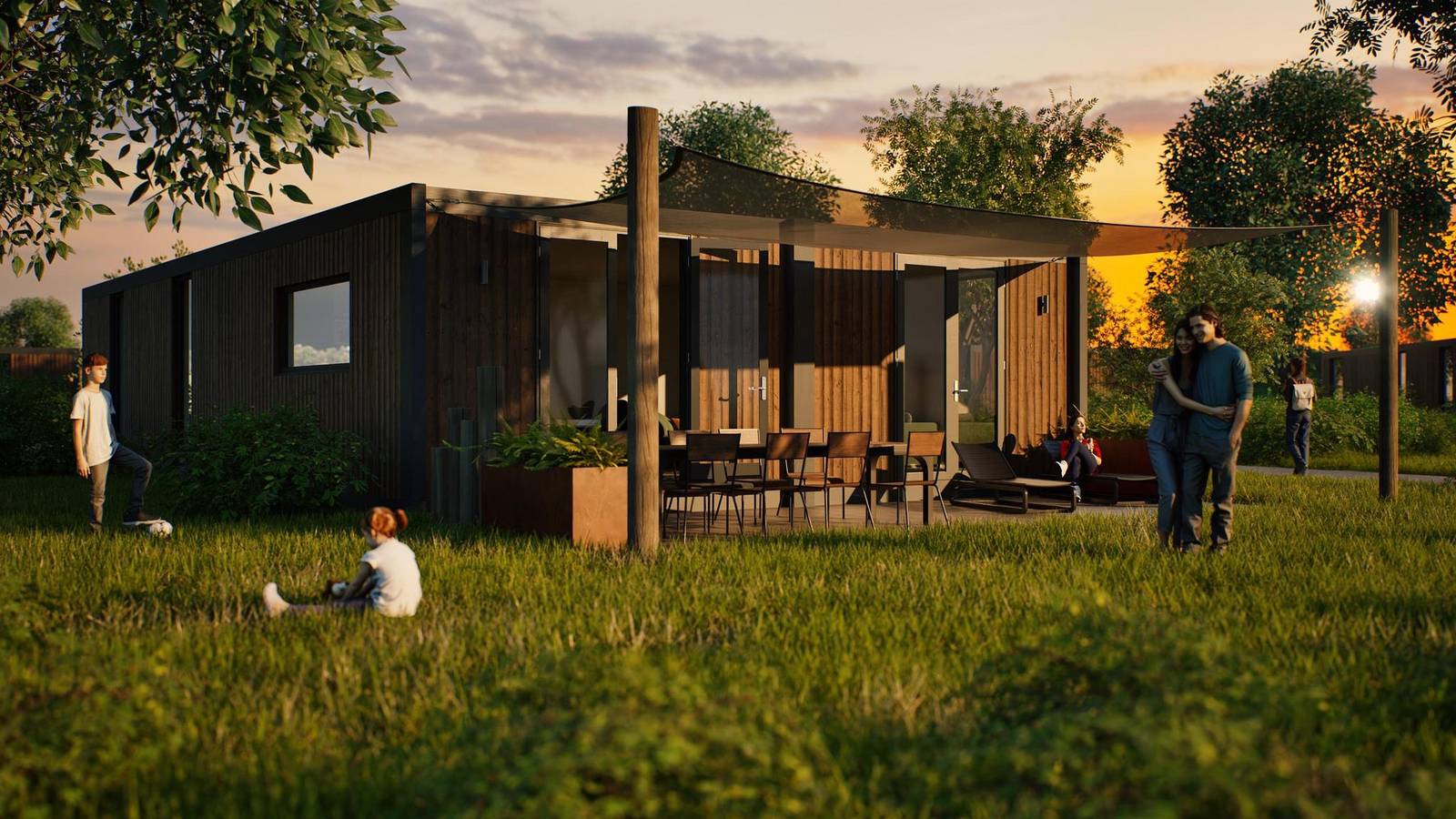 Vakantiepark Breebronne — Wald Cube | 8 Personen in Maasbree, Limburg (Niederlande)