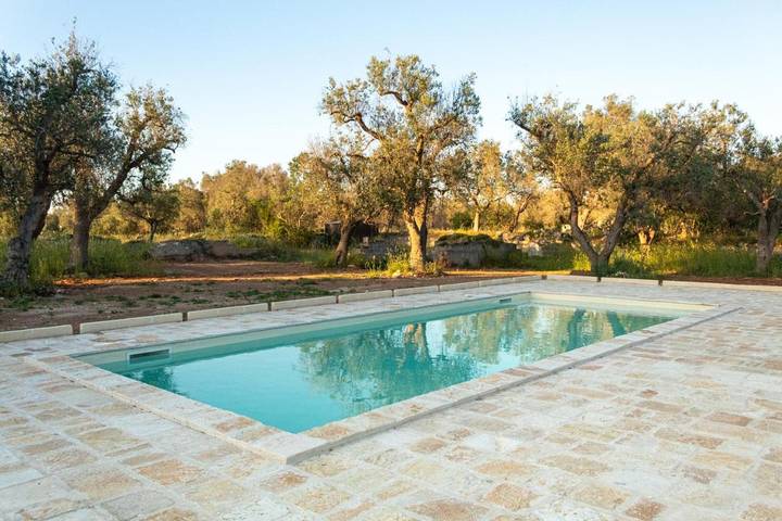 Villa per 6 persone, con Terrazza e Giardino nonché Piscina e Panorama a Oria