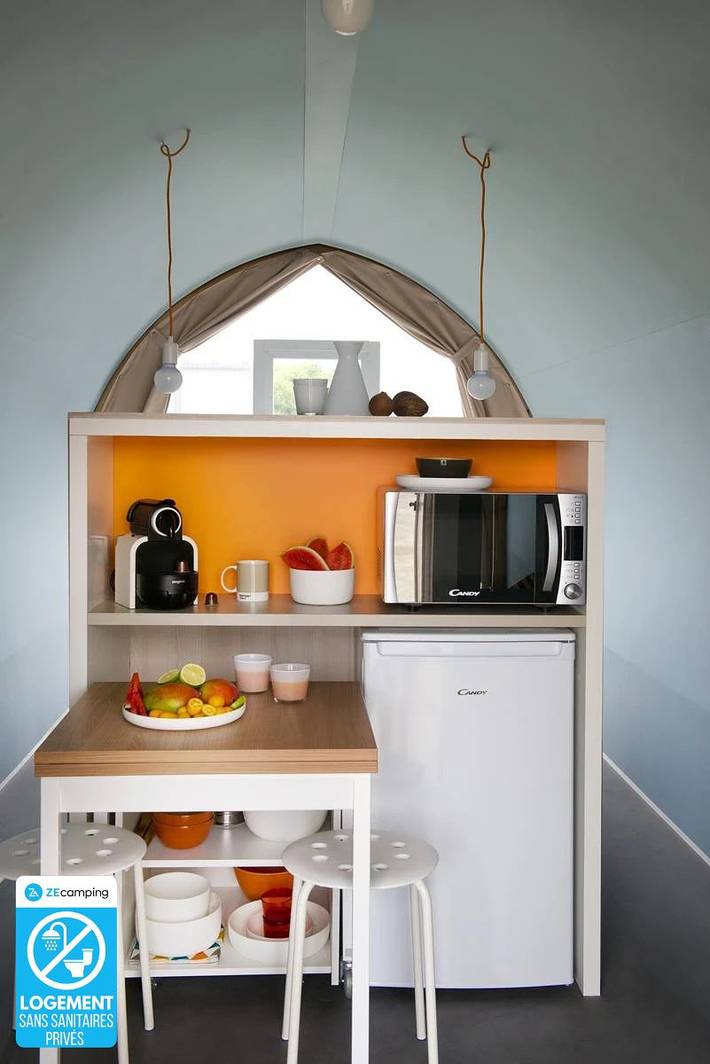 Mobil home pour 2 personnes, avec bassin pour enfant à Thégra - 2