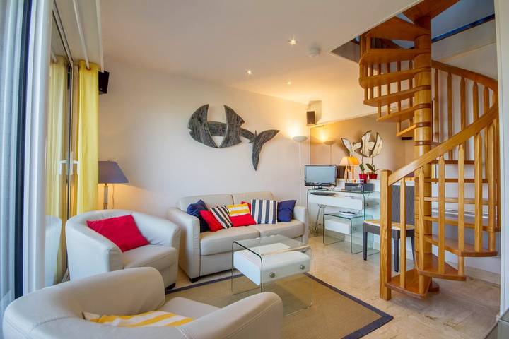 Duplex tout confort vue mer in Quiberon, Côte des Mégalithes