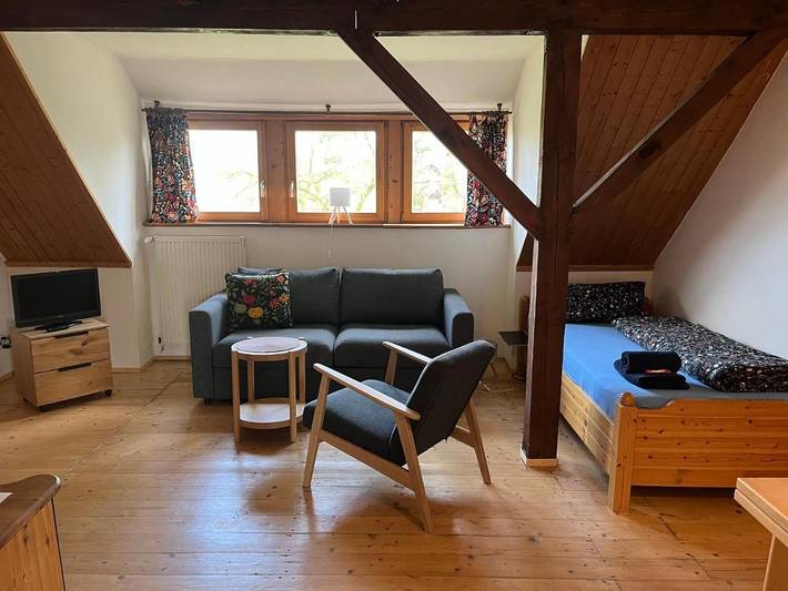 Ferienwohnung für 2 Personen, mit Terrasse und Garten sowie Sauna und Ausblick in Penzlin - 2