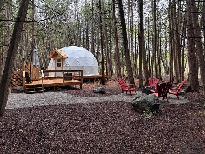 Camping für 4 Personen, mit Ausblick in Ontario