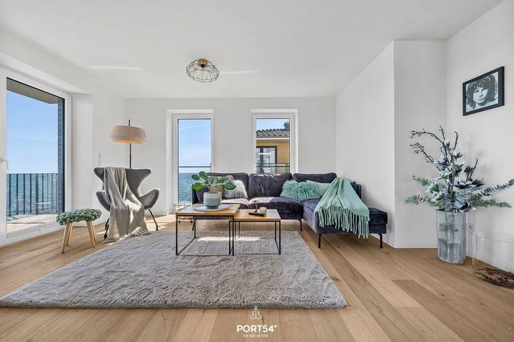 Ganze Wohnung, Molenliebe - erste Reihe am Wasser, Meerblick, 3 Balkone, Sauna, E-Ladesäule in Olpenitz, Kappeln