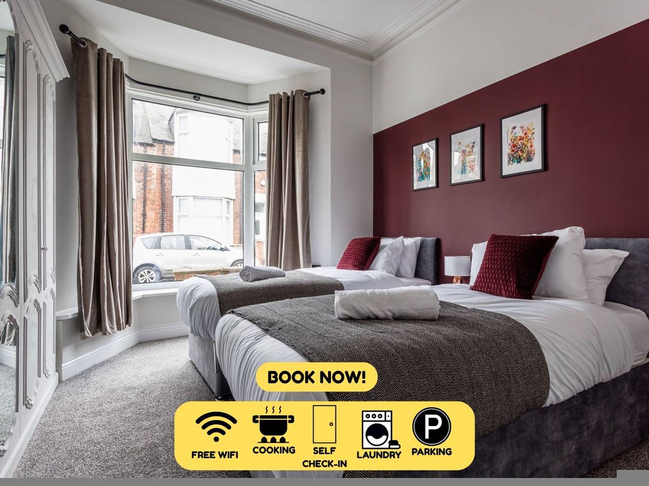 Sunderland City Stay | Secure Parking | Sleeps 4 in Sunderland