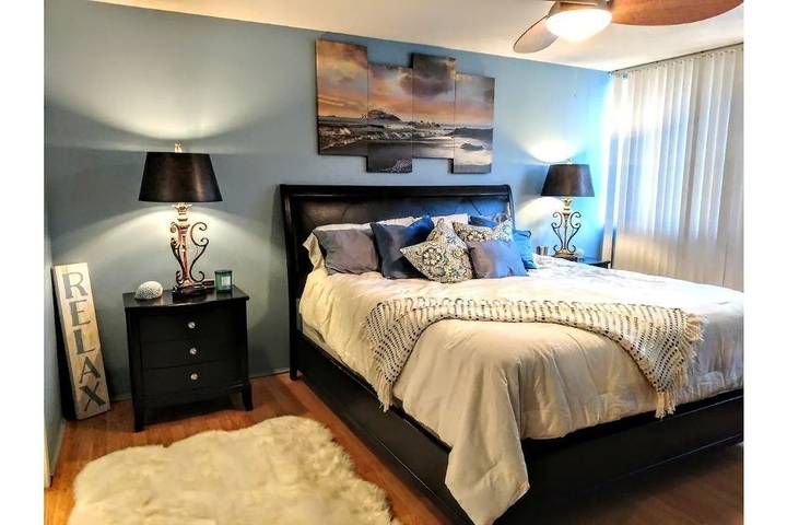 Vacation rental for 2 people, with pool and yard as well as balcony in Hot Springs