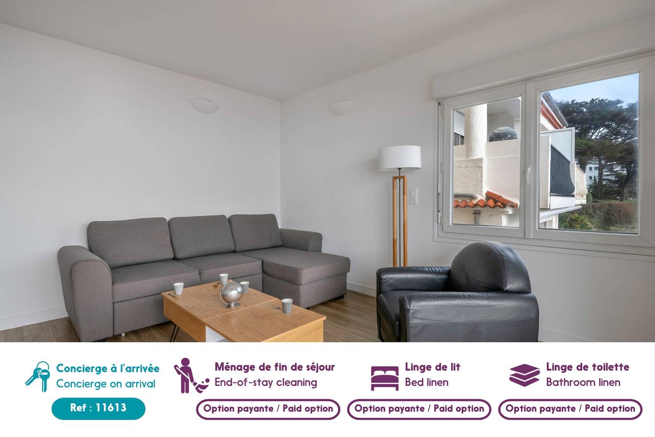 Apartamento entero, Séjour à 4 - Les pied dans l'eau - Vue mer  in La Baule-Escoublac, Côte de Jade