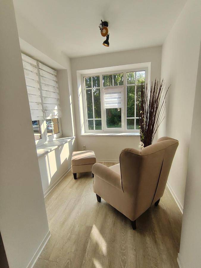 Ferienwohnung für 3 Personen, mit Garten und Ausblick