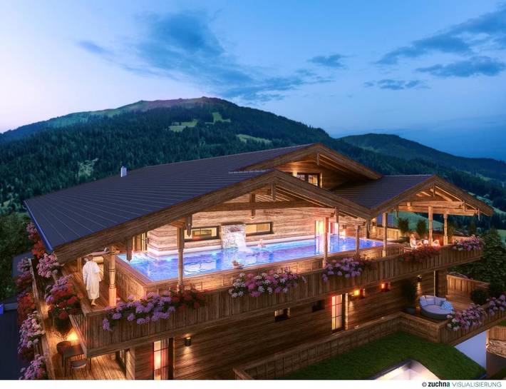 Hôtel pour 4 personnes, avec sauna et piscine ainsi que vue et jardin, animaux acceptés