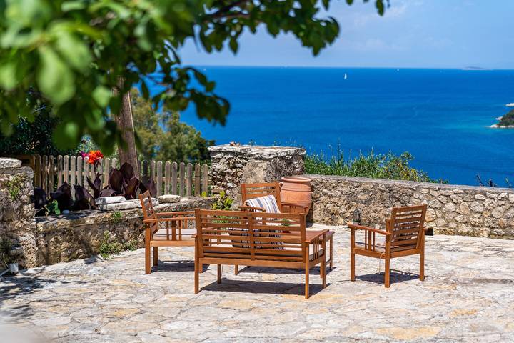 Ferienhaus für 4 Personen, mit Balkon und Garten