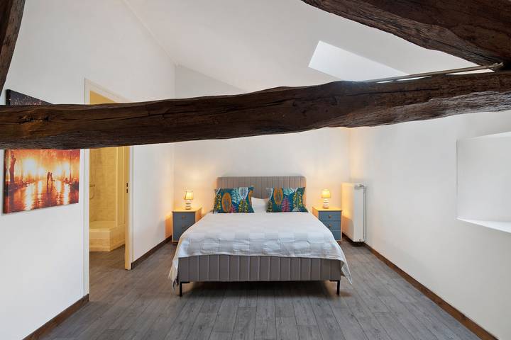Habitación 'Chambre B' con piscina compartida, Wi-Fi y aire acondicionado in Ribérac, Périgord Vert