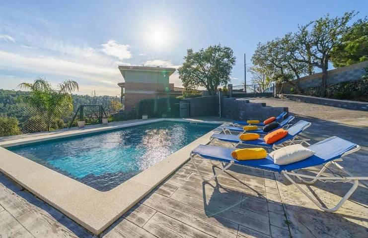 Villa für 5 Personen, mit Pool und Ausblick sowie Terrasse, mit Haustier - 1