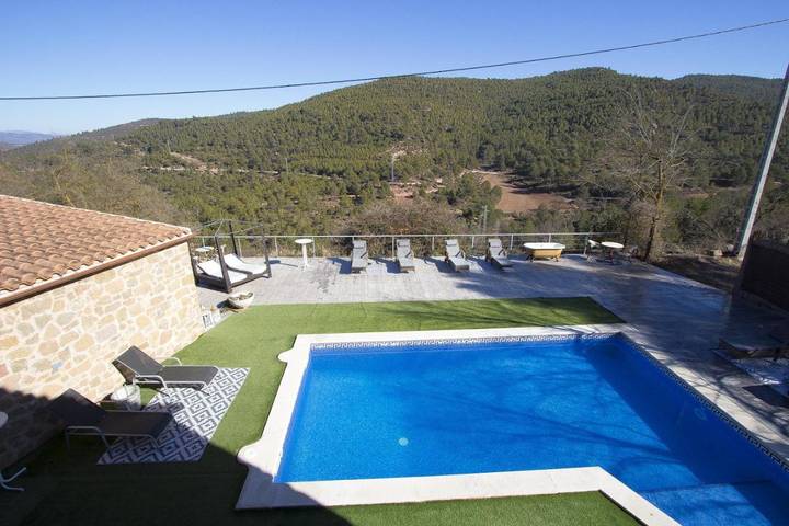 Casa rural para 20 personas, con vistas además de piscina y jardín en Anoia (España) - 4