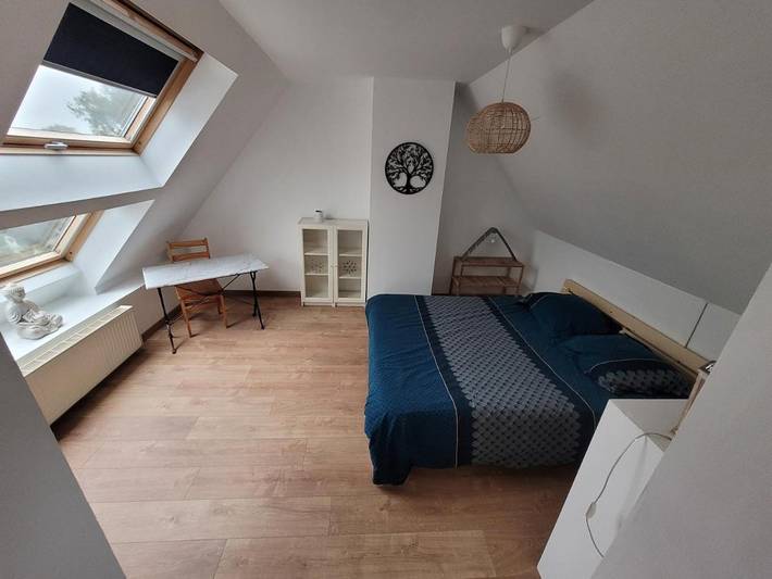 Chambre d’hôte pour 3 personnes, avec Terrasse ainsi que Jardin et Vue