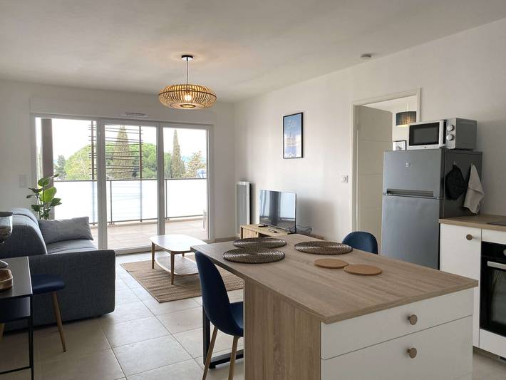 Appartement de vacances pour 4 personnes, avec Terrasse et Piscine