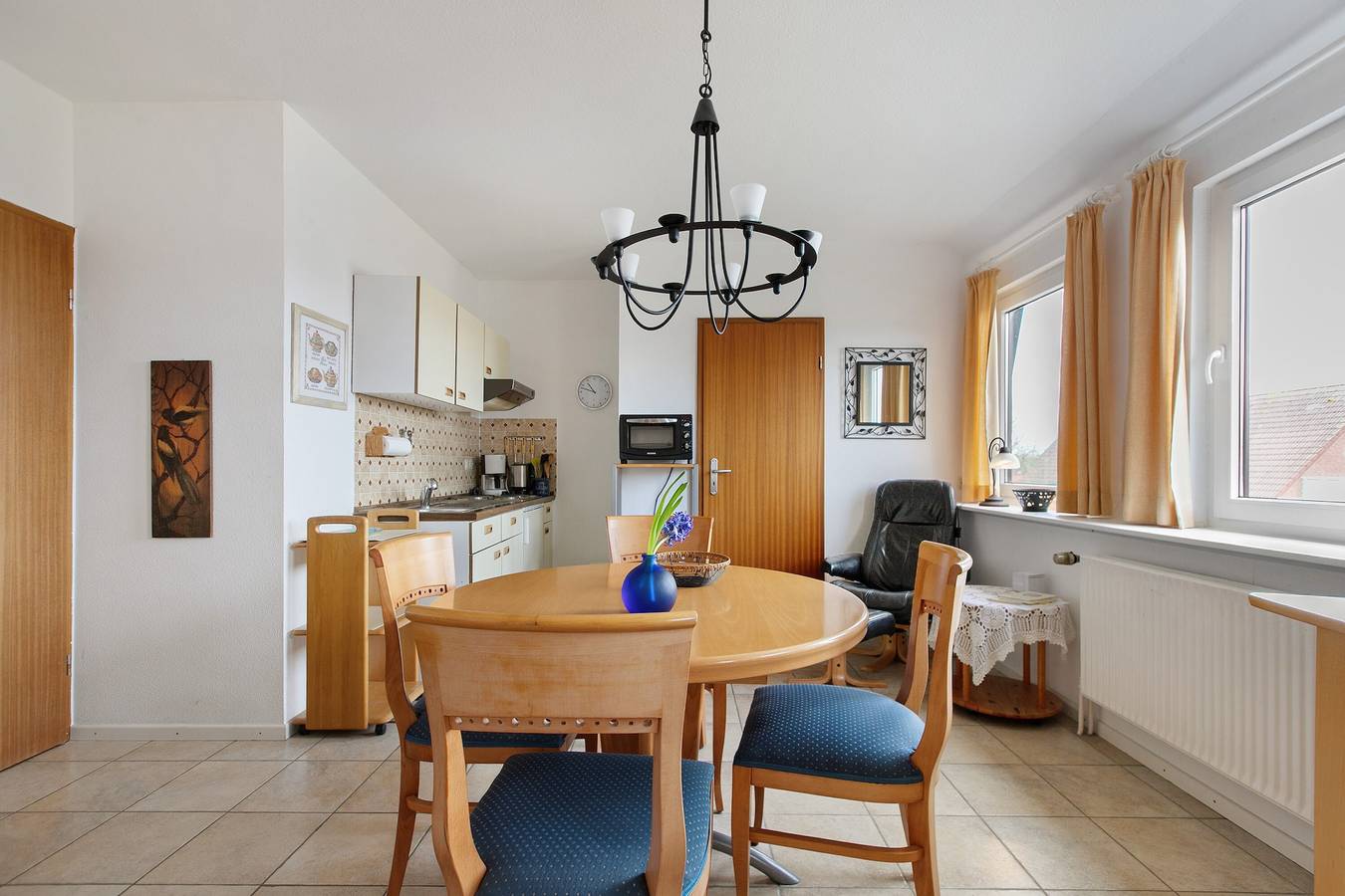 Estudio entero, Apartamento 'Fewo 5 Hamburger Hallig' con terraza compartida, jardín compartido y Wi-Fi in Dagebüll, Nordseeküste