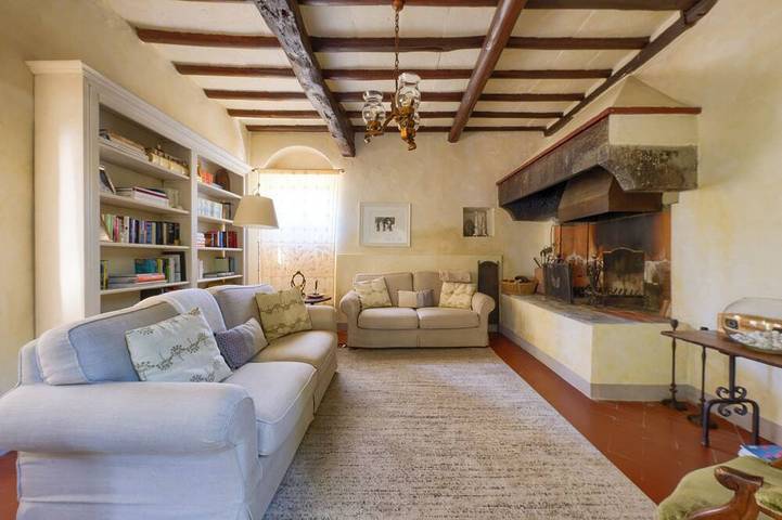 Villa with private swimming pool on the Florentine hills 25 Km from Florence in Pelago, Chianti