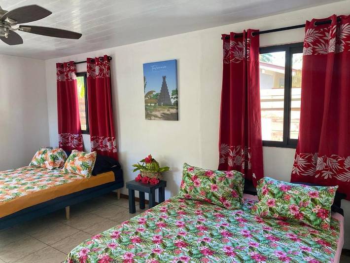 Maison d’hôte pour 5 personnes, avec vue et jardin dans Fakarava