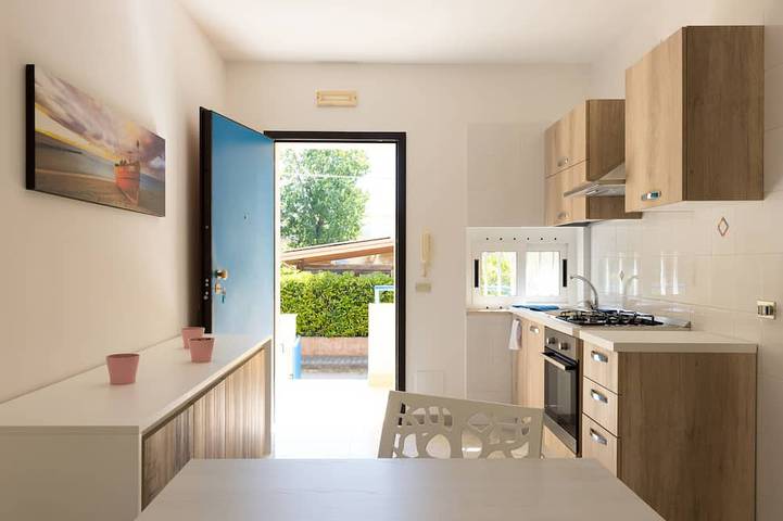 Ferienhaus für 4 Personen, mit Garten und Balkon