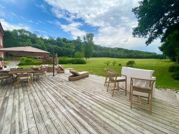 Cottage pour 6 personnes, avec terrasse ainsi que jardin et jacuzzi à Saint-Aubin-sur-Scie