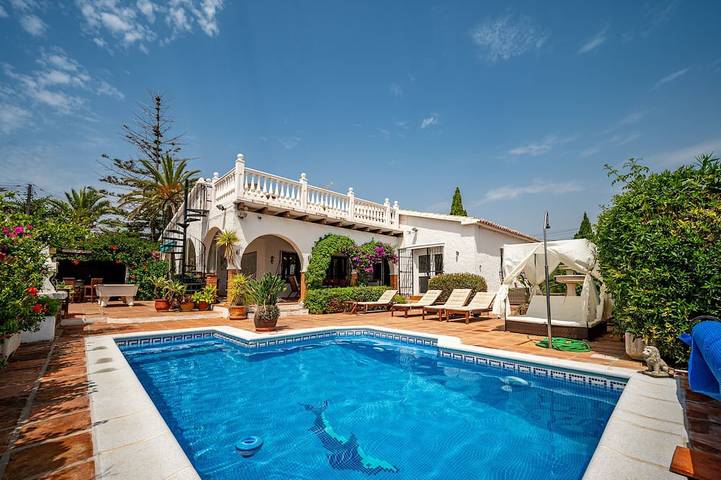 Villa voor 6 personen, met tuin en balkon in Mijas Costa