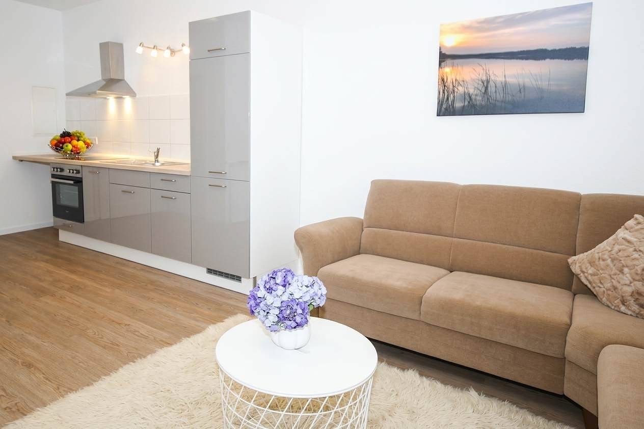 Ganze Wohnung, Ferienwohnung für 4 Personen mit Balkon/Terrasse in Gransee, Ruppiner Seenland