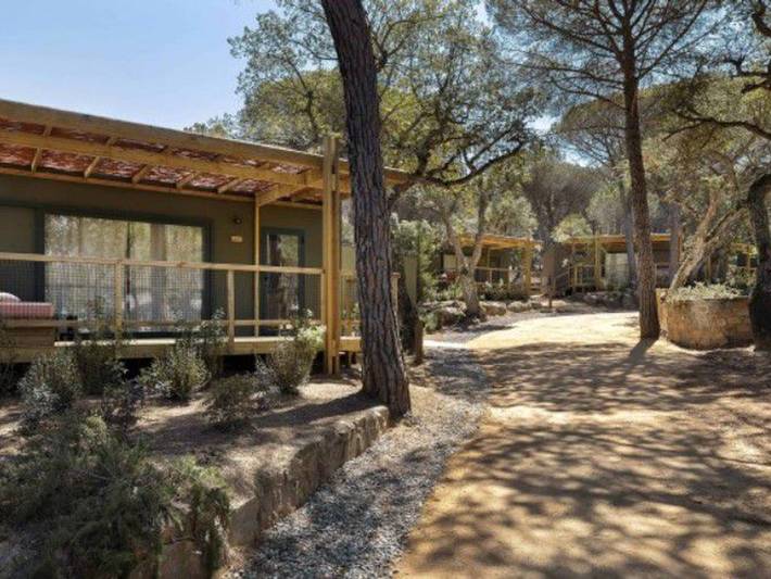 Camping para 4 personas, con terraza y piscina, Se admiten mascotas en Santa Cristina de Aro