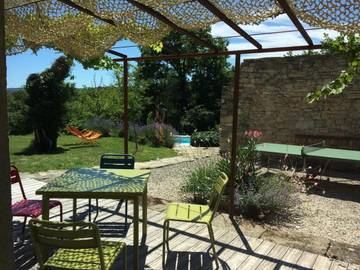 Gîte pour 9 personnes, avec vue ainsi que jardin et piscine à Chauffour-sur-Vell